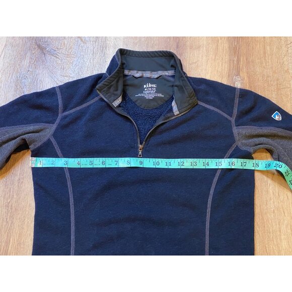Kühl Kamphira Navy/Gray 1/4 Zip Fleece Pullover M 10/12‎ - Picture 3 of 5